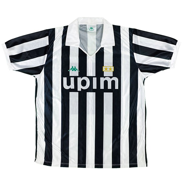 Thailandia Maglia Juventus 1ª Retro 1991 1992 Nero Bianco
